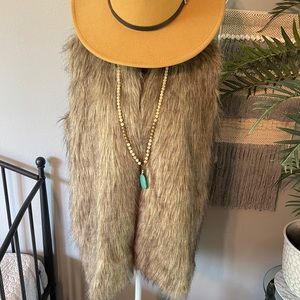 OVERSIZED FAUX FUR VEST